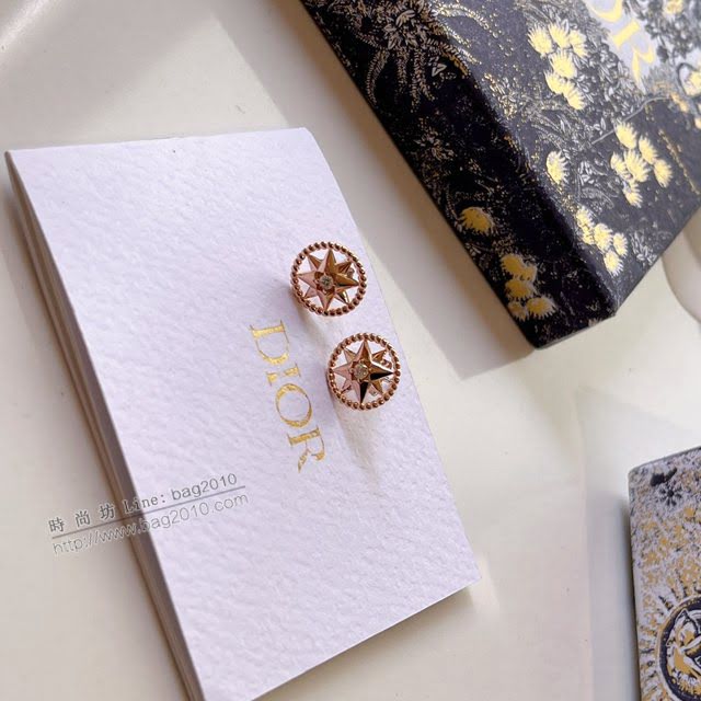 Dior飾品 迪奧經典熱銷款羅盤鏤空耳釘耳環耳飾  zgd1203